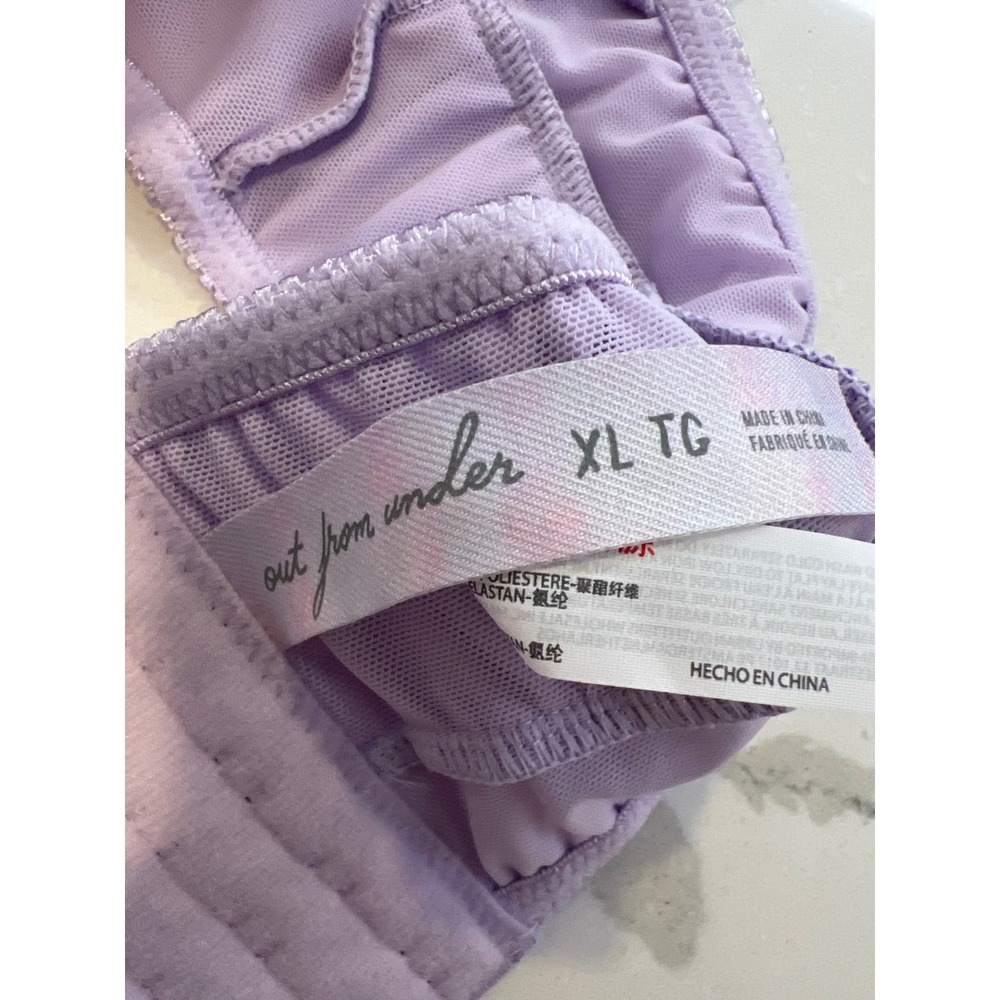 Out From Under NWT Satin Jacquard Bralette XL Fairycore Coquette Y2K Lingerie - Picture 7 of 10